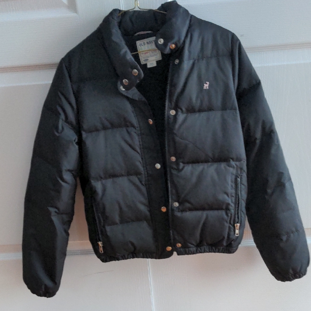 Old Navy Kids Black Down Jacket (size XS)